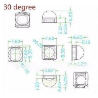 LED lens transparant 30 graden voor 5050 LED RTU-7